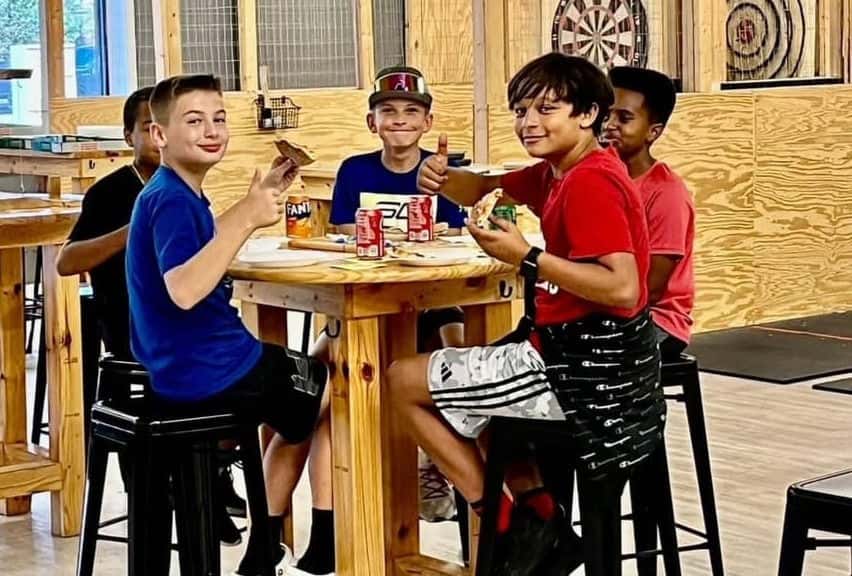 Family birthday fun at Axe Holes